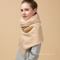 2017 new fashion double sided soft khaki style cashmere feeling extra long scarf